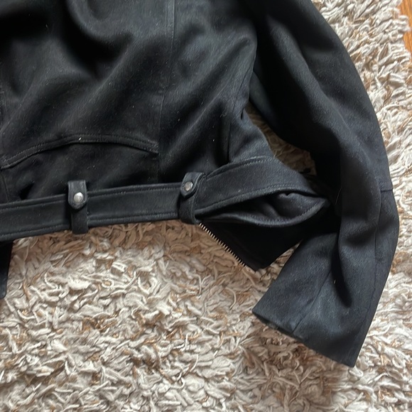 Faux Suede Biker Jacket - Picture 9 of 9